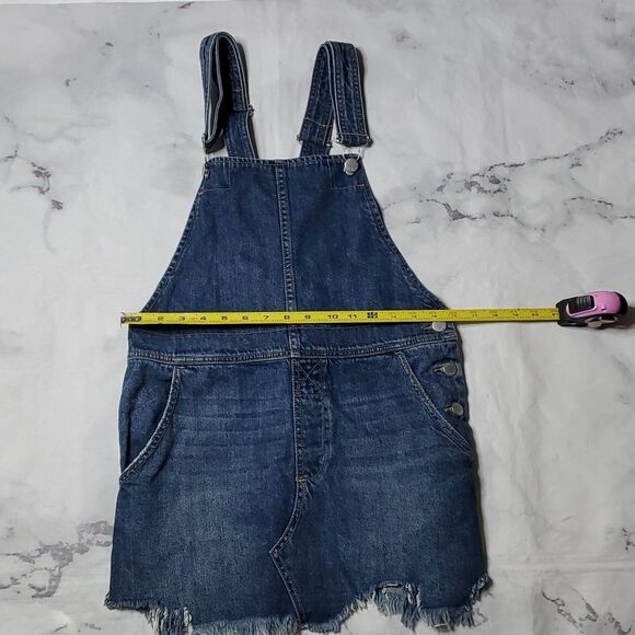 Free People Denim Overall Mini Dress - Picture 5 of 7